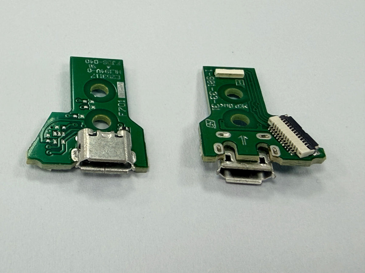 10/20/30PCS Micro USB Charging Port Socket Circuit Board With 12PIN Ribbon Flex Cable For PS4 Slim PRO JDS 040 Controller  Game console repair parts