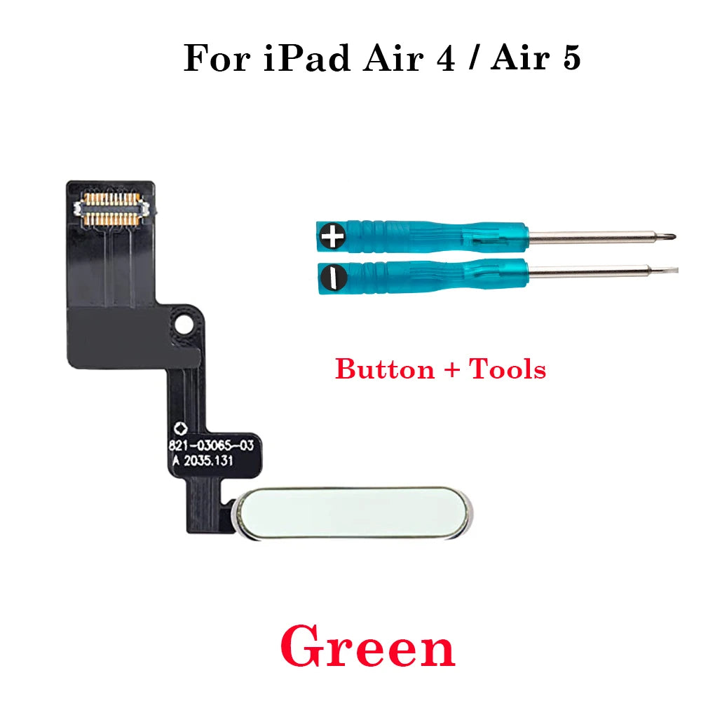 New Power Switch On Off  Button Key Flex Cable For iPad Air 4 Air 5 4G Wifi 10.9 inch A2316 A2324 A2325 No Fingerprint Funciton iPad tablet repair parts