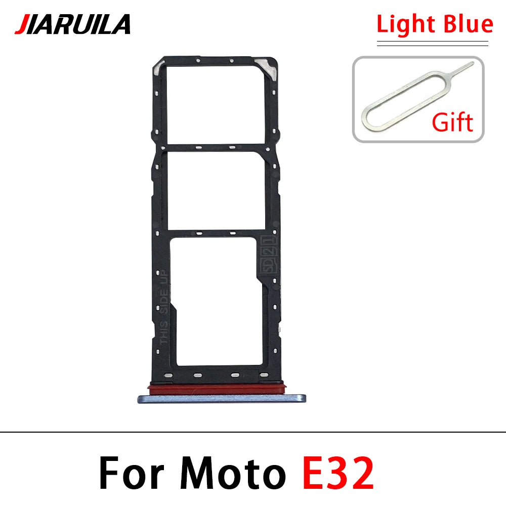 New For Motorola Moto E6i E20 E30 E40 E32 Edge 20 Pro SIM Card Slot SD Card Tray Holder Adapter Motorola phone repair parts