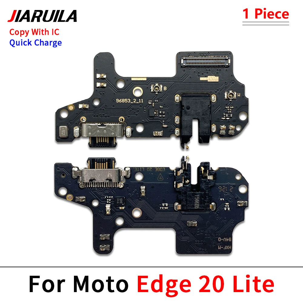 10Pcs, USB Charge Port Dock Connector Charging Board Flex Cable For Moto Edge 20 Lite S 40 30 50 Neo Fusion Ultra Plus Pro 2021 Motorola phone repair parts