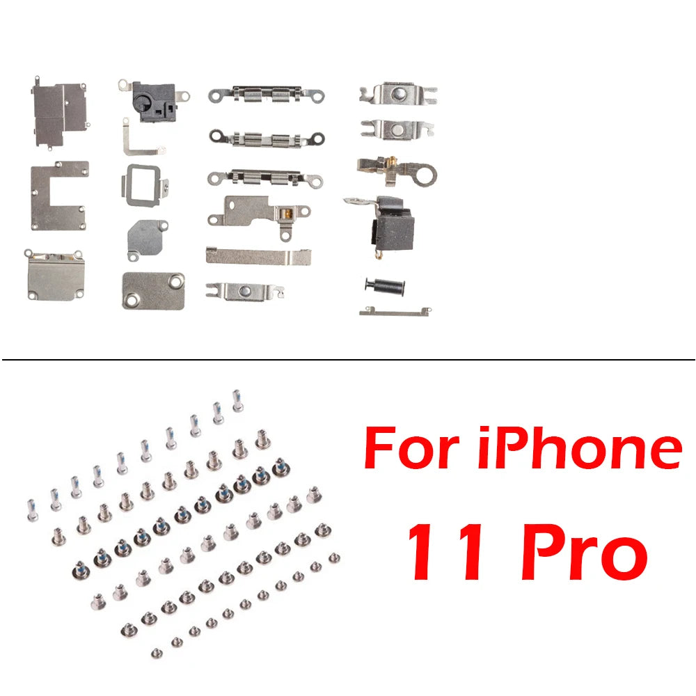 1set Full Set Metal + Screw for iPhone 13 Pro Max 14 Plus 11 12 Inner Bracket Accessories Shield Plate Parts iPhone phone repair parts