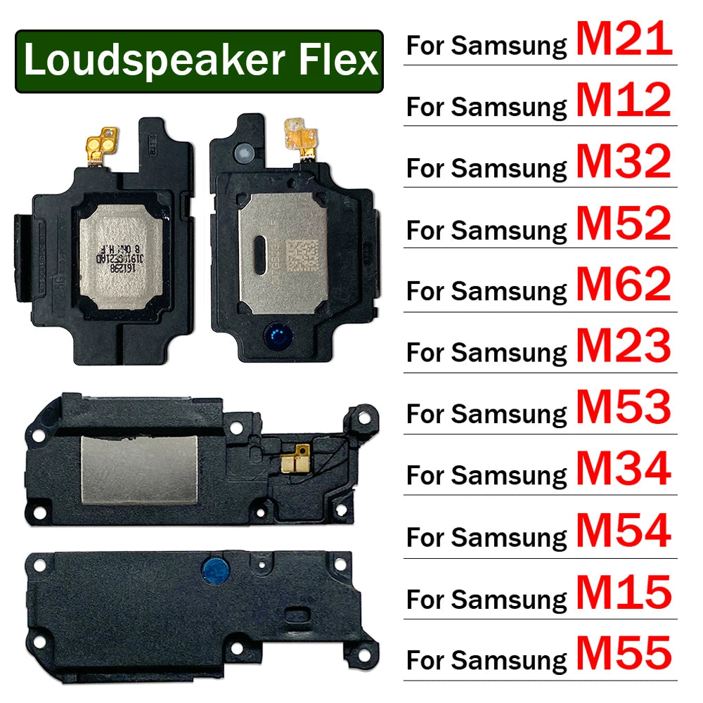New Loud Speaker Buzzer Ringer For Samsung M21 M12 M32 M52 M62 M23 M53 M34 M54 M15 M55 Replacement Accessories Parts Samsung phone repair parts