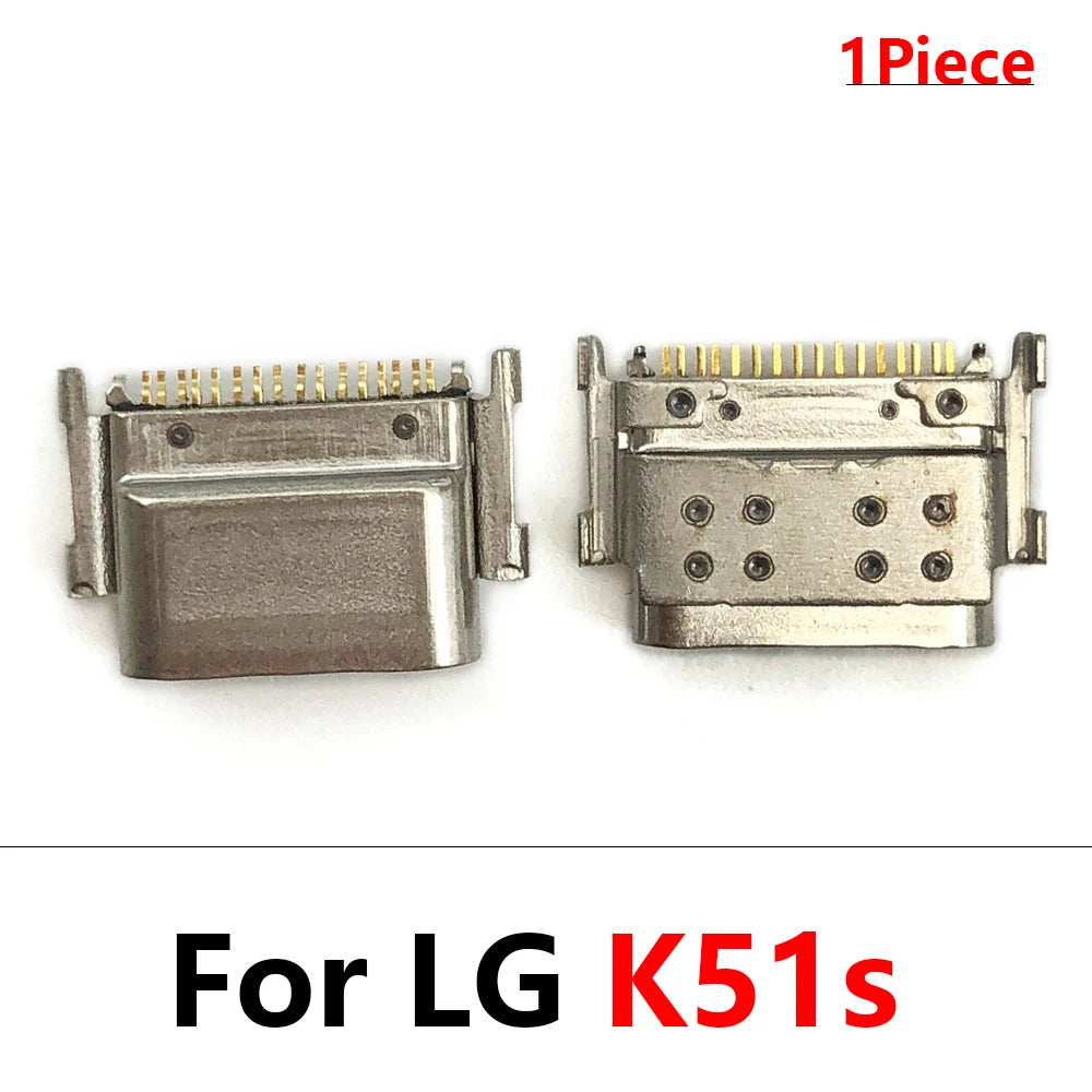 100Pcs USB Charging Port Connector Charge Jack Socket Plug Dock For LG K9 K11 K41s K51 K51s K52 K42 K50 K50s K50 K10 K12 Plus LG phone repair parts