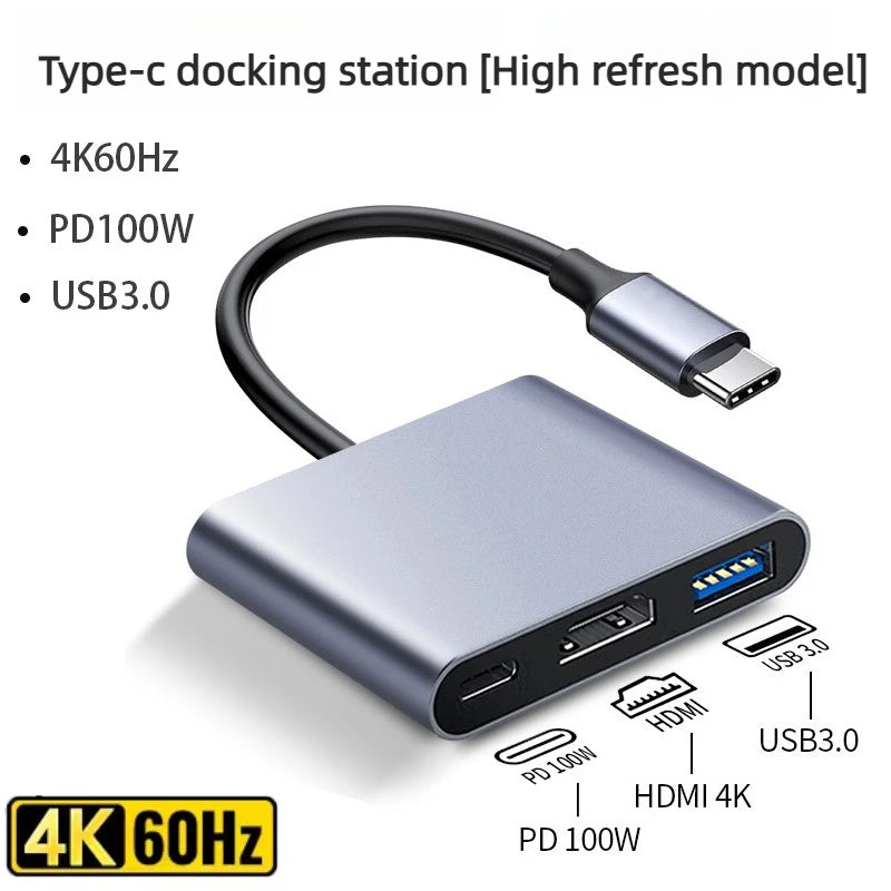 8K 4K 2K 30/60/240Hz USB Type C Docking Station to HDMI VGA RJ45 Adapter USB 3.0 HUB Splitter For Laptop phone Laptop Accessories