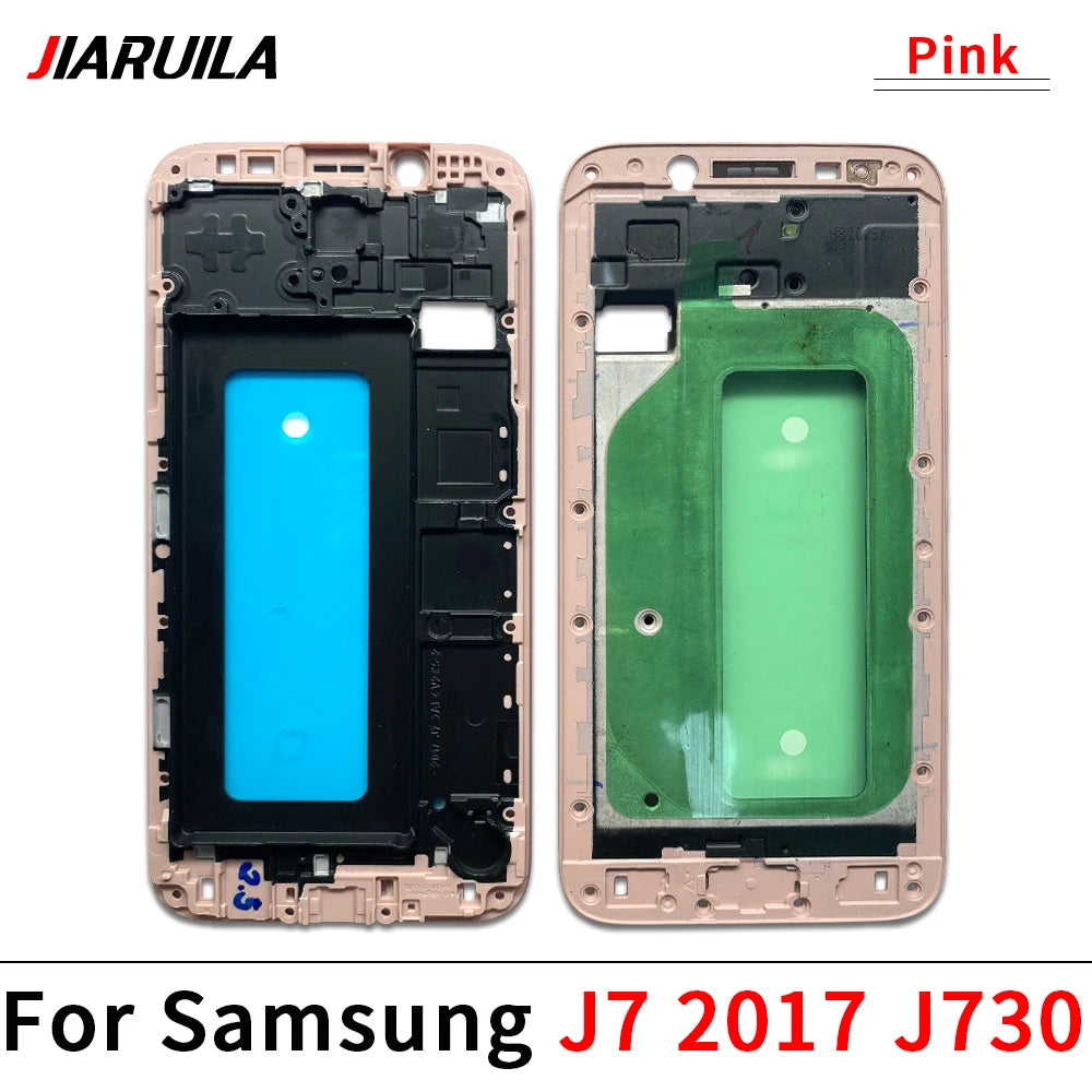 Middle Frame Front Bezel Cover Chassis Housing Back Plate LCD Holder For Samsung J4 J5 J6 J7 Prime Plus Core 2017 J530 J730 J610 Samsung phone repair parts