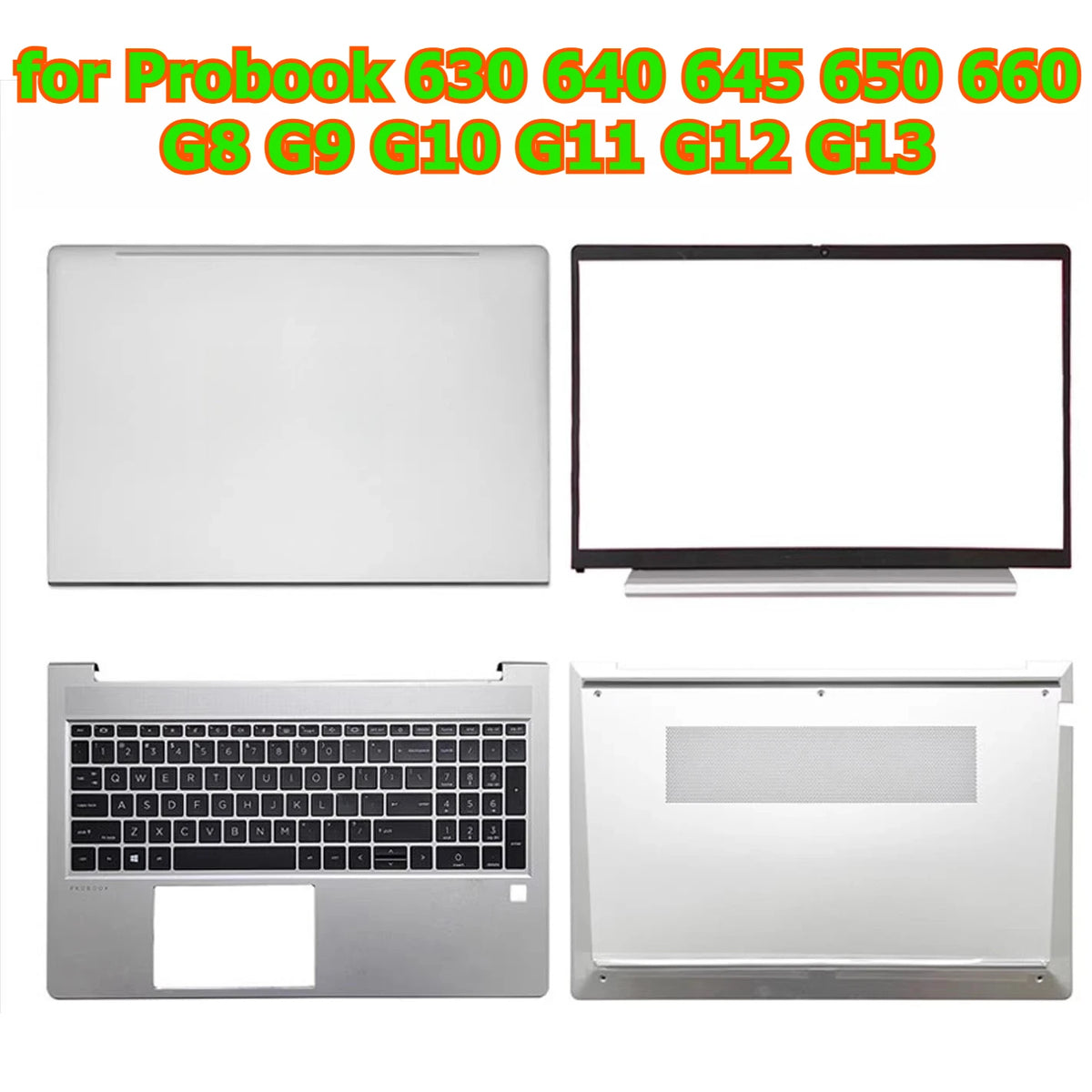 Cover case for HP Probook 630 640 645 650 660 G8 G9 G10 G11 G12 G13 lcd  housing bezel frame topcase palmrest buttom hinge shell HP laptop repair parts