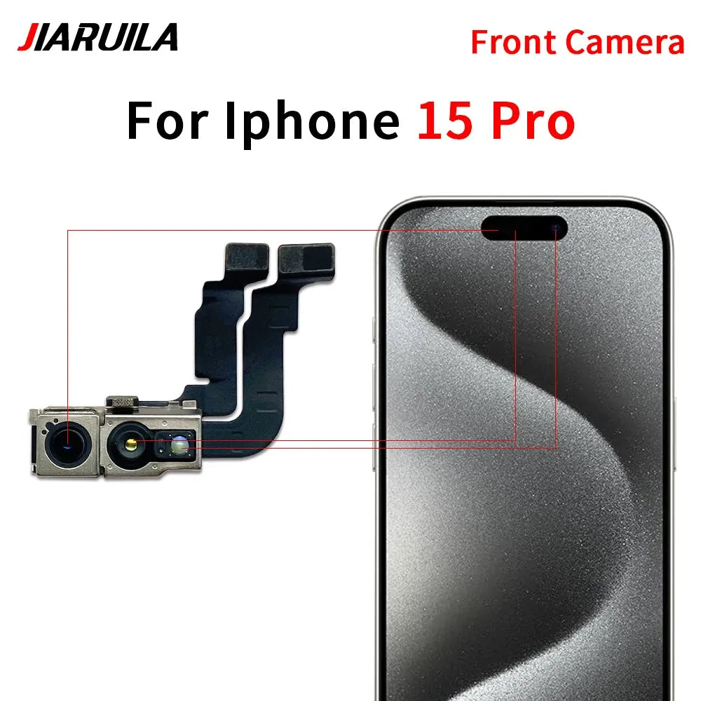 New Front Camera For IPhone 11 12 13 14 15 Pro Max Plus Mini Front Camera Flex Cable iPhone phone repair parts