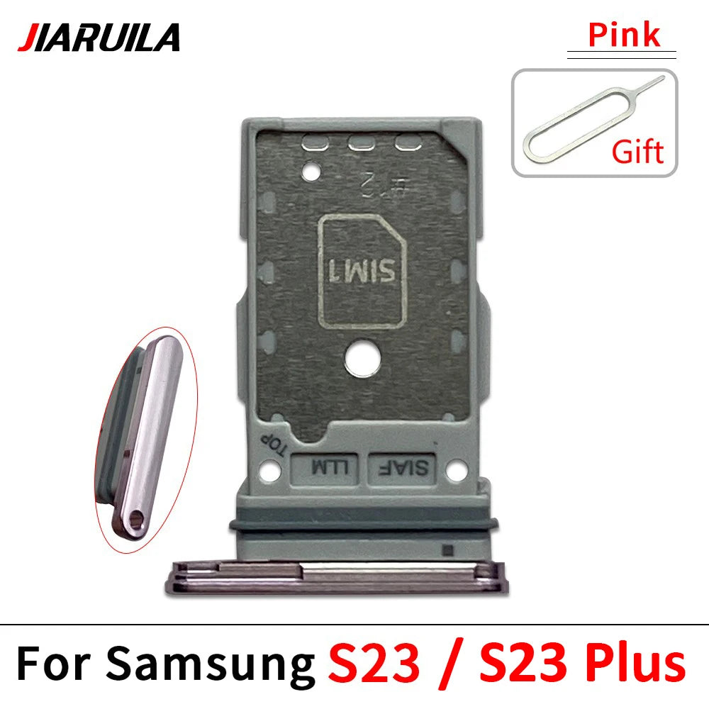 New For Samsung S23 S24 Plus Ultra 5G Dual SIM Card Slot SD Card Tray Holder Adapter
