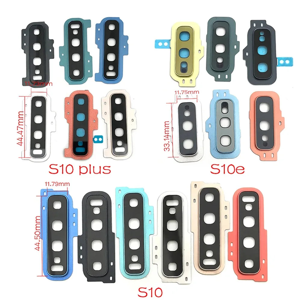 Rear Camera Cover Frame For Samsung S10e S10 Plus Glass Camera Lens with Frame Replacement Samsung phone repair parts