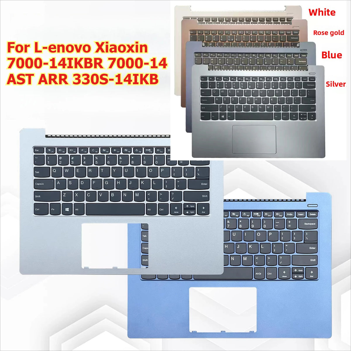 Upper case keyboard for Lenovo Xiaoxin 7000-14IKBR 7000-14 AST ARR 330S-14IKB topcase palmrest  keyboard cover touchpad Lenovo laptop repair parts
