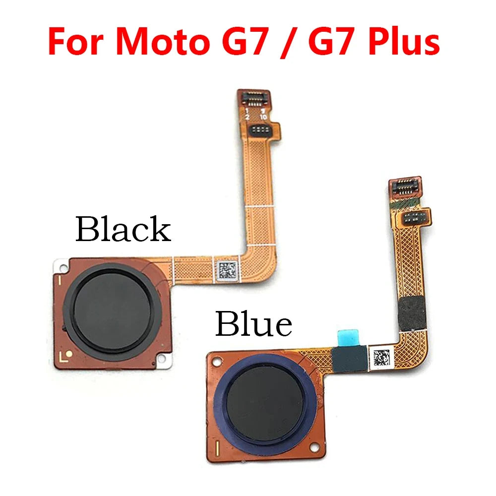 10Pcs, New For Motorola Moto G7 Power Play Plus Home Button FingerPrint Touch ID Sensor Flex Cable Ribbon Replacement Parts Motorola phone repair parts