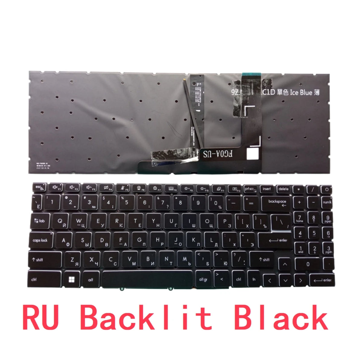 New US Russian Spanish Laptop RGB Keyboard For MSI GL66 GF66 MS-1581 1582 1583 1585 GL76 GF76 MS-17L1 17L2 17L3 MS-17L4 MS-17L5 MSI laptop repair parts