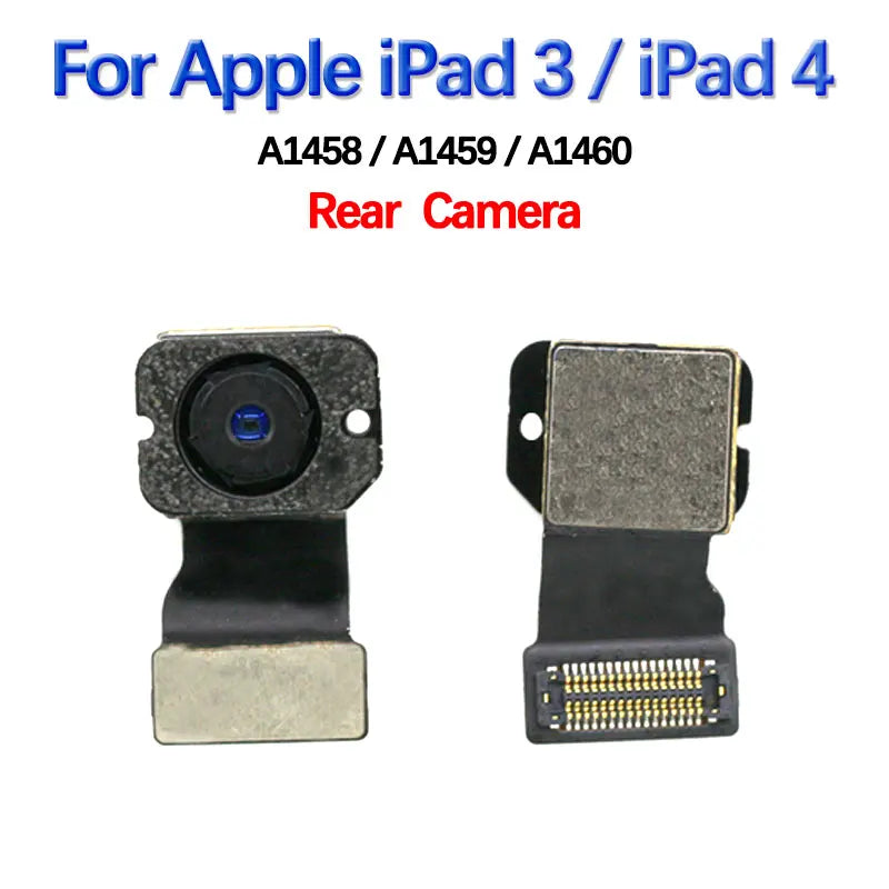 Front Camera Small For Apple Ipad 3-6 9.7 10.2 Pro 10.5 Ipad  Air1-4 Mini 4 5 A2152 A2197 A2270 A1566 Main Big Rear Back Camera  iPad repair parts
