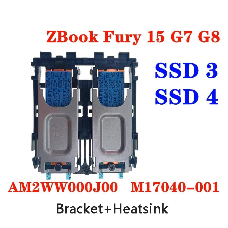 Bracket Heatsink Plate M.2 SSD3 SSD4 15 G7 G8 17 G8 G7 For Laptop HP ZBook Fury New Original HP laptop repair parts