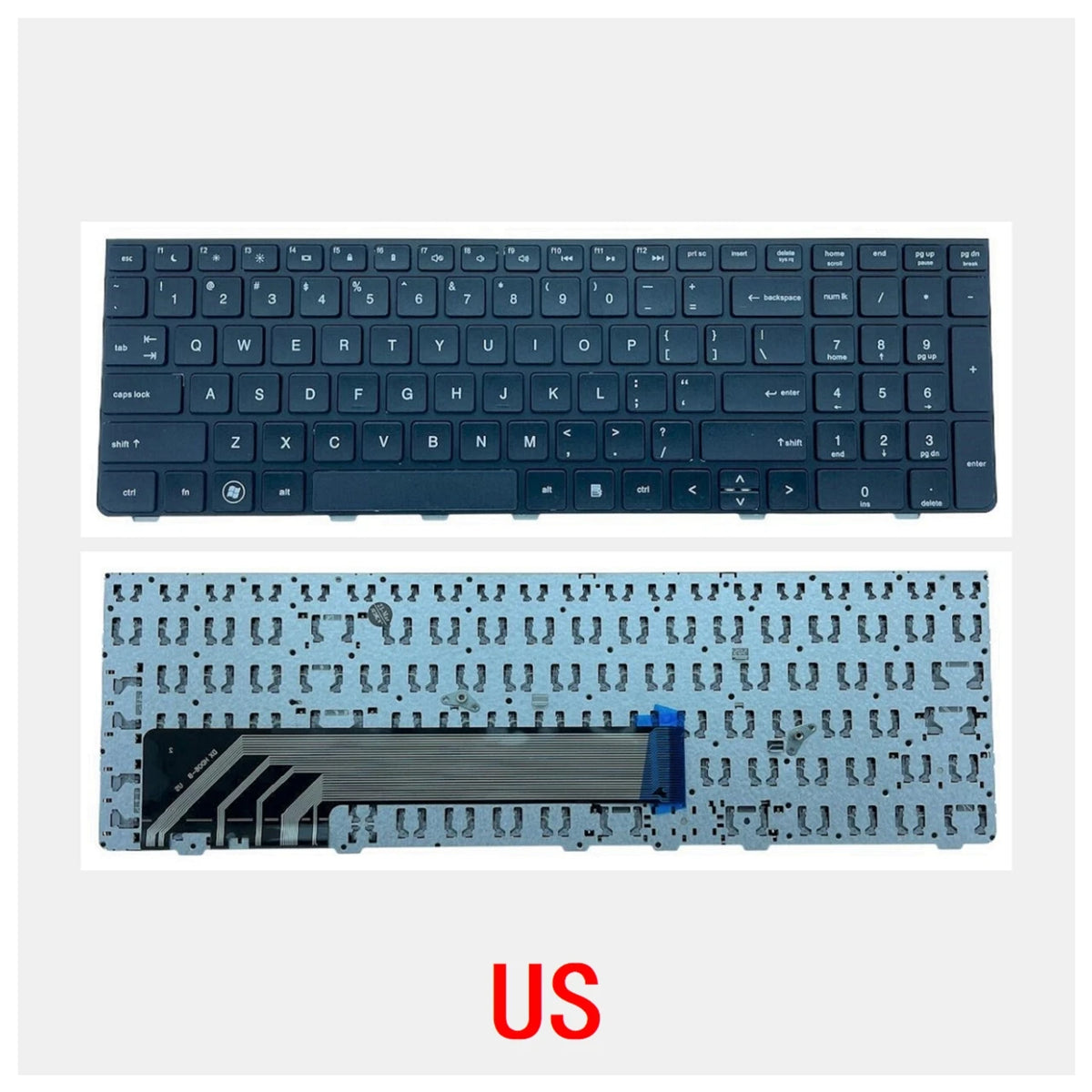 New US Russian Spanish Arab Portuguese Laptop Keyboard For HP PROBOOK 4530 4530S 4730 4730S 4535S 4735S 638179-251 HP laptop repair parts