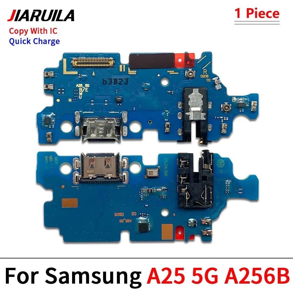 New USB Charging Port Board Flex Cable Connector Parts For Samsung A05 A05s A15 A25 A35 A55 A06 A16 4G 5G Microphone Module Samsung phone repair parts
