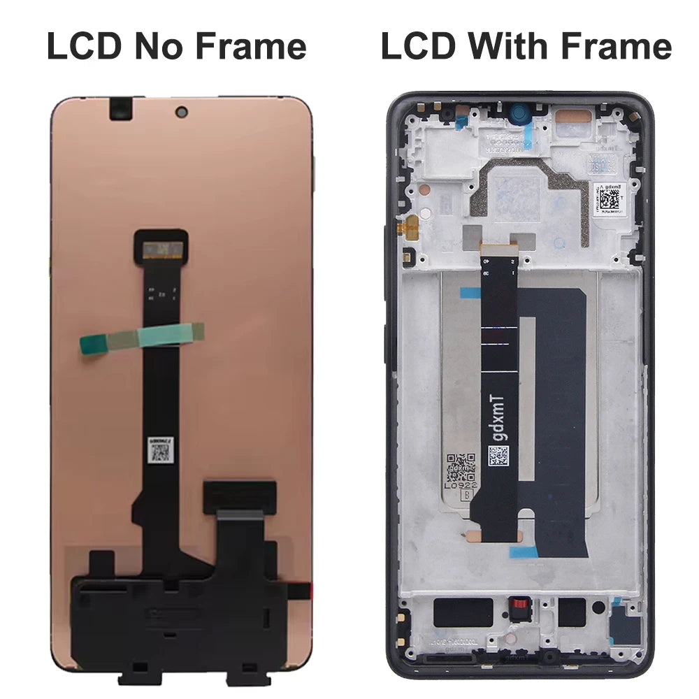 Poco X6 Pro Screen Replacement for Xiaomi Poco X6 Pro 2311DRK48G 2311DRK48I Lcd Display Digital Touch Screen with Frame Xiaomi phone repair parts