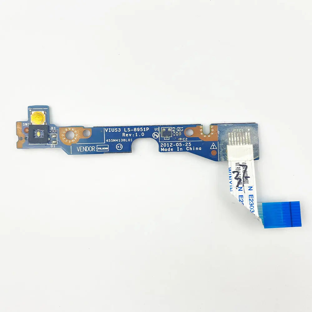 For Lenovo IdeaPad S300 S310 S400 S405 S410 S415 S40-70 M30-70 Laptop Switch Power Button Board with Cable Repairing LS-8951P Lenovo laptop repair parts