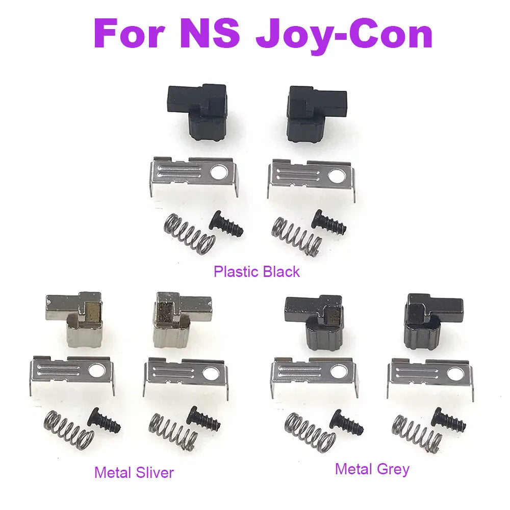 For Nintendo Switch NS NX Joy-Con Left Right Handle Plastic Alloy Metal Slide Rail Buckle Lock Bracket Spring Replacement Repair Game console repair parts