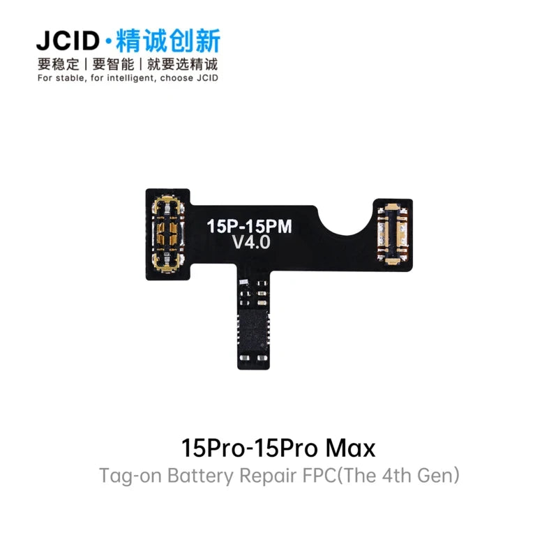 JCID 4th Gen Battery Repair Flex Tag On For iPhone 11 12 13 14 15 Plus Pro Max Mini Remove Warning Battery External Cable Tools Professional Repair Tools
