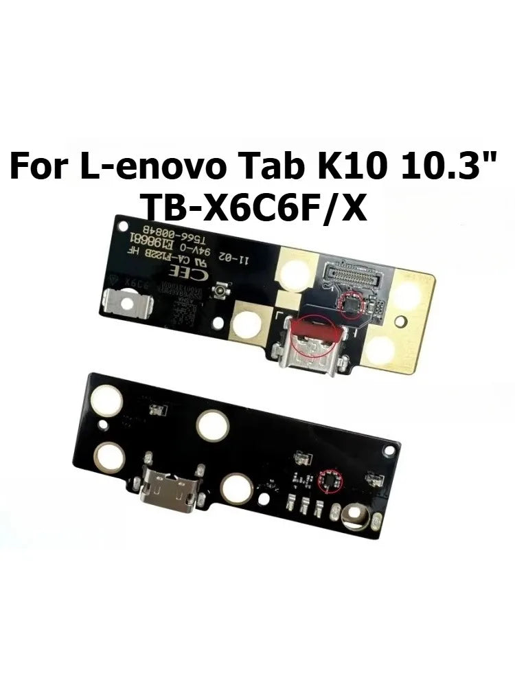 USB Charging Port Connector Plug Jack Charge Dock Board Flex Cable For Lenovo Tab K10 10.3" TB-X6C6F/X cable repair Lenovo tablet repair parts