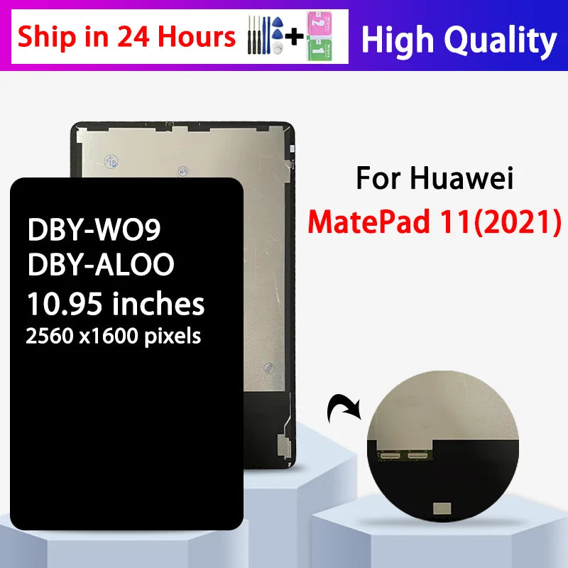 10.95"inch Tested for Huawei MatePad 11 2021 DBY-W09 DBY-AL00 LCD Display Touch Screen Digitizer Assembly Repair Parts Tablet repair parts