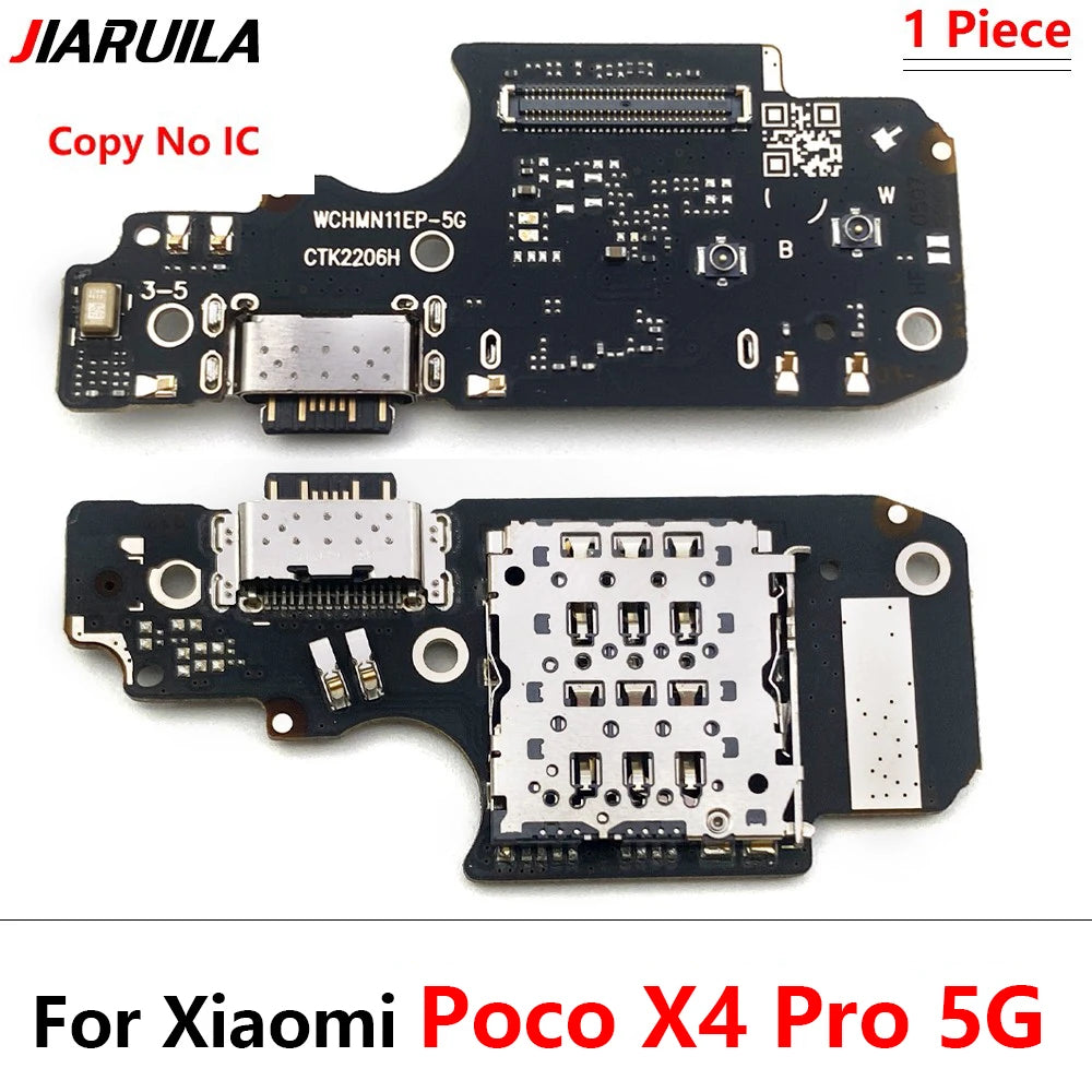 USB Port Charger Dock Connector Charging Board FLex Cable For Xiaomi Poco F1 F2 Pro F3 X3 X4 M3 M4 Pro 4G 5G Mic Microphone  Xiaomi  Xiao mi phone repair parts