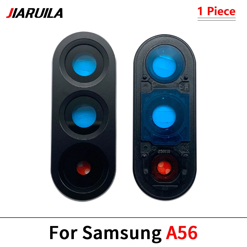 New Rear Camera Glass Lens Cover With Frame Holder For Samsung A26 A56 A34 A54 S24 Fe 5G Replacement Parts Samsung phone repair parts