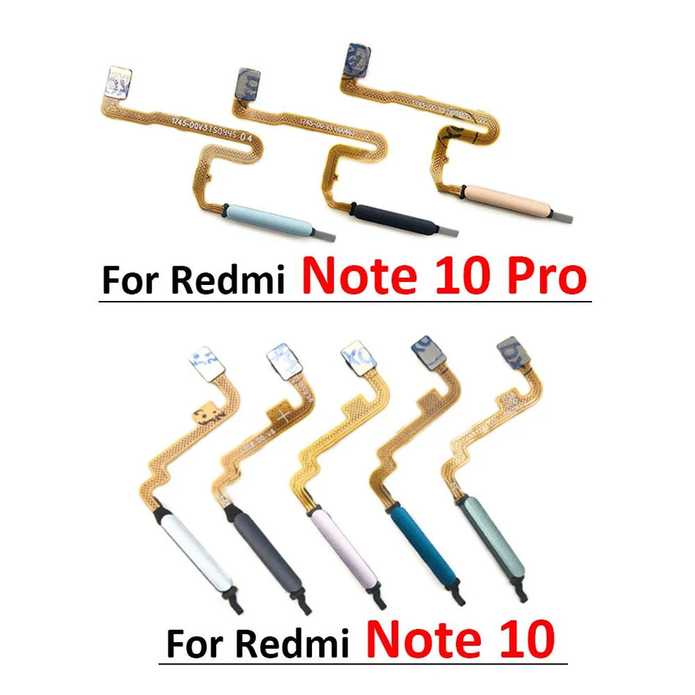 Fingerprint Scanner For Xiaomi Redmi Note 10 10s Pro 4G 5G Home Button Fingerprint Menu Return Key Sensor Flex Cable  Xiaomi  Xiao mi phone repair parts