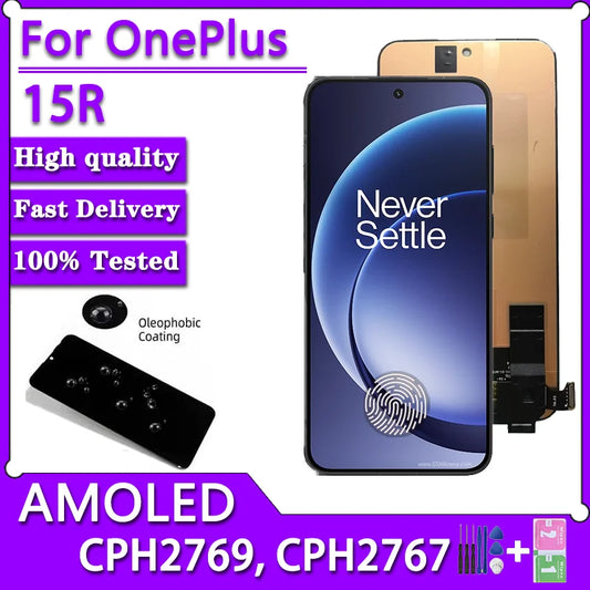 6.83"AMOLED For OnePlus 15R Lcd CPH2769, CPH2767 Display Touch Screen Assembly For 1+15R Display Replacement  OnePlus phone repair parts