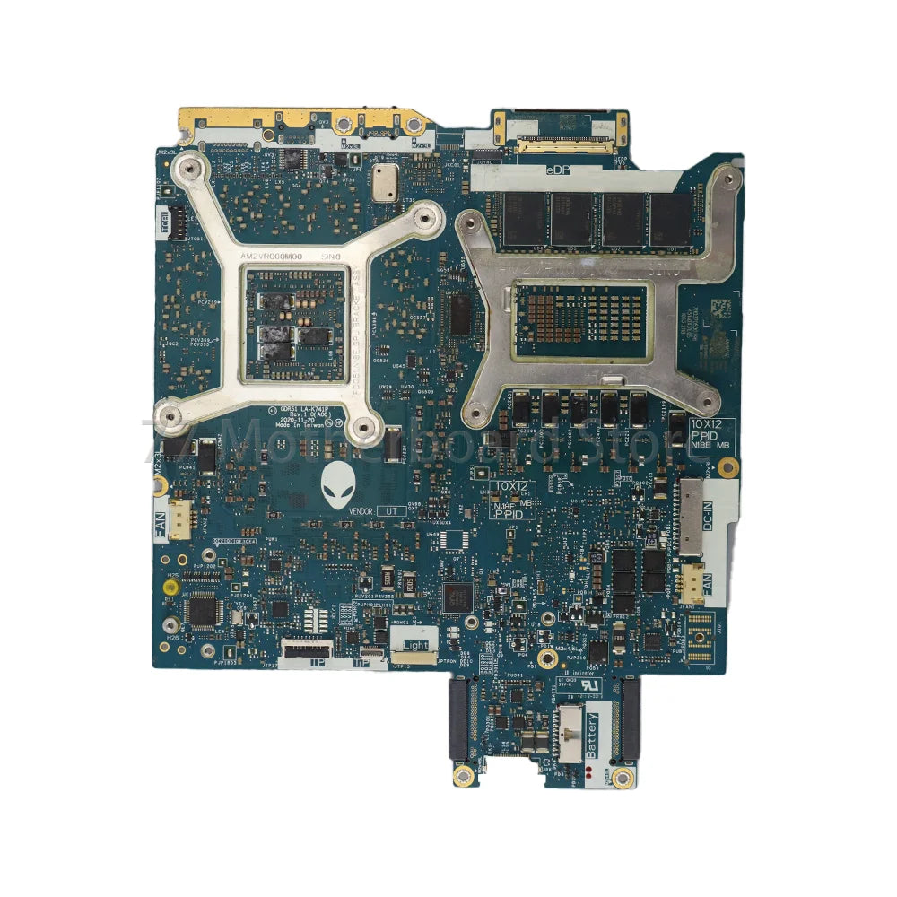 Laptop Motherboard For Dell Alienware M17 R4 M15 R4 GDR51 LA-K741P With CPU I7-10870H I9-10980H GPU RTX RTX3060 RTX3070 RTX3080 Dell laptop repair parts