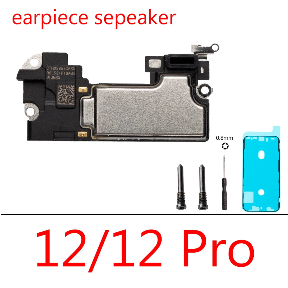 1set Top Front Earpiece Flex Cable for iPhone 12 Pro Max 12 mini Loud  Sound Speaker Buzzer Replacement Parts iPhone phone repair parts