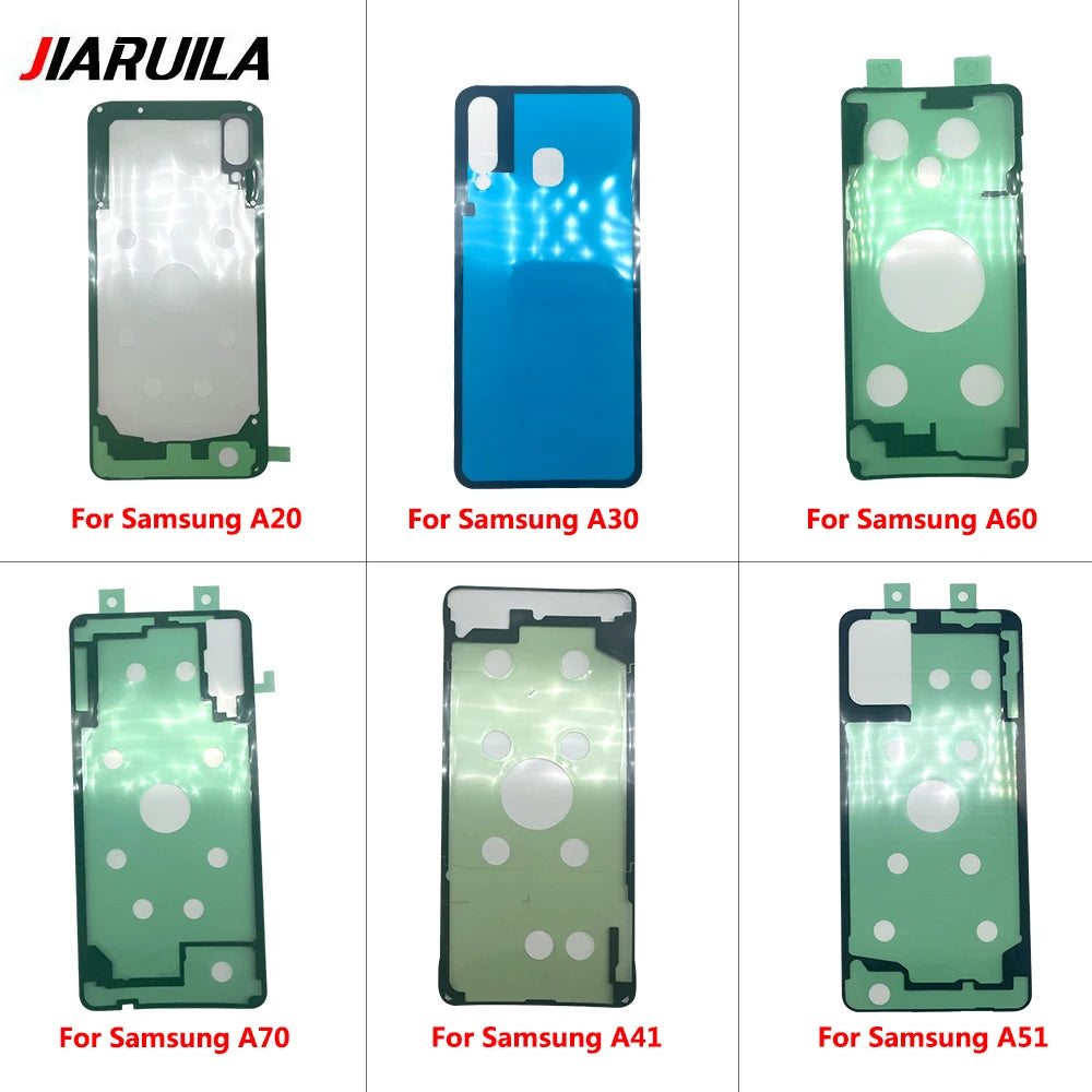 10Pcs， Back Battery Cover Door Sticker Adhesive Waterproof For Samsung A20 A30 A50 A70 A20s A21s A30s A31 A51 A71 A32 A52 A72 Samsung phone repair parts