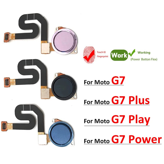 For Motorola Moto G7 Play Power Plus Fingerprint Sensor Home Return Key Menu Button Flex Ribbon Cable Motorola phone repair parts