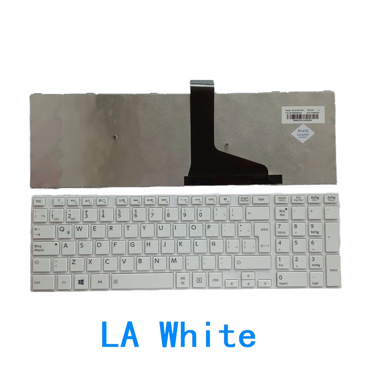 New US Russian Spanish Latin Arab Language  Keyboard For Toshiba Satellite L50-A S50 Notebook PC Replacement Keyboard