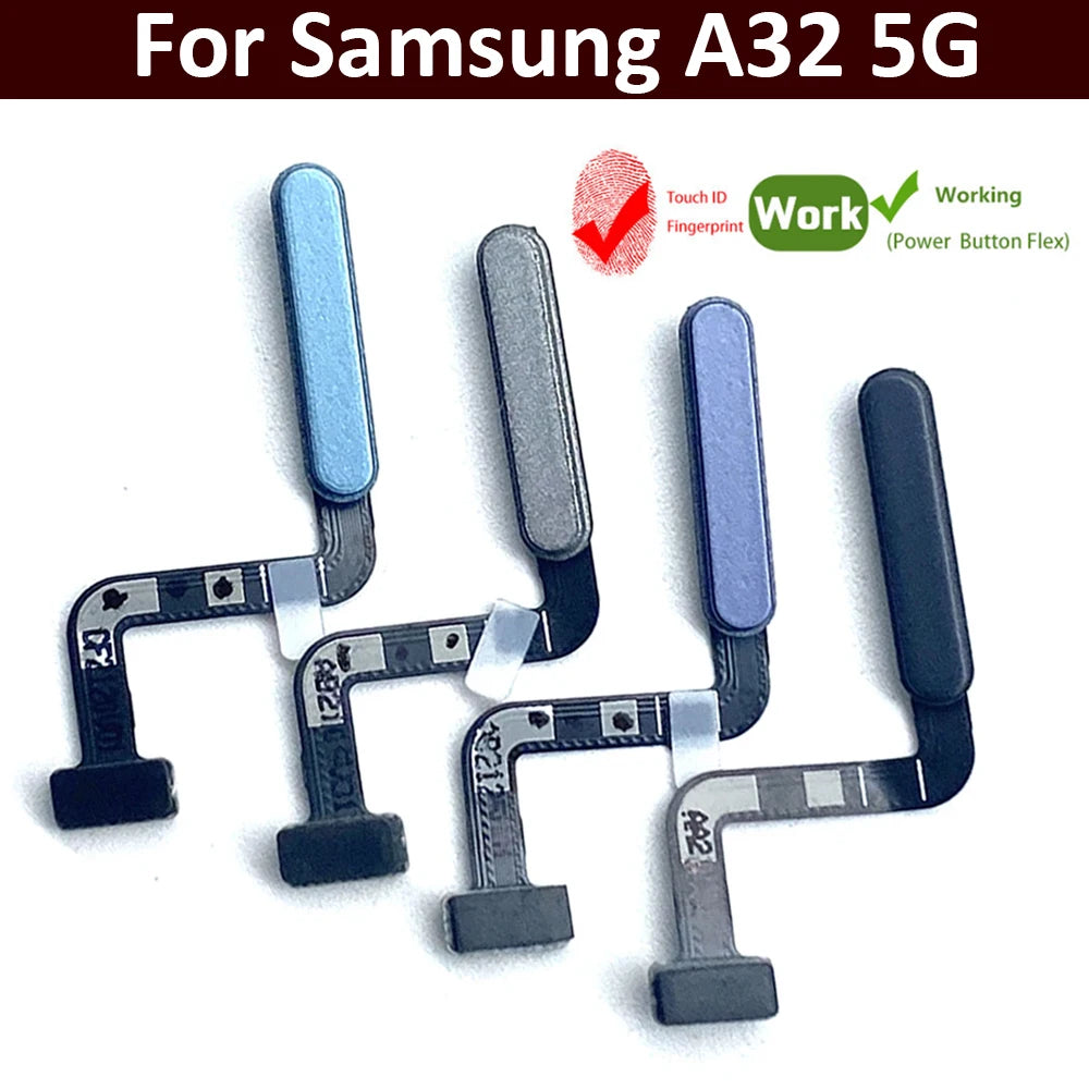 New Fingerprint For Samsung A22 A32 4G 5G ID Home Button Fingerprint Menu Return Key Recognition Sensor Flex Cable Samsung phone repair parts