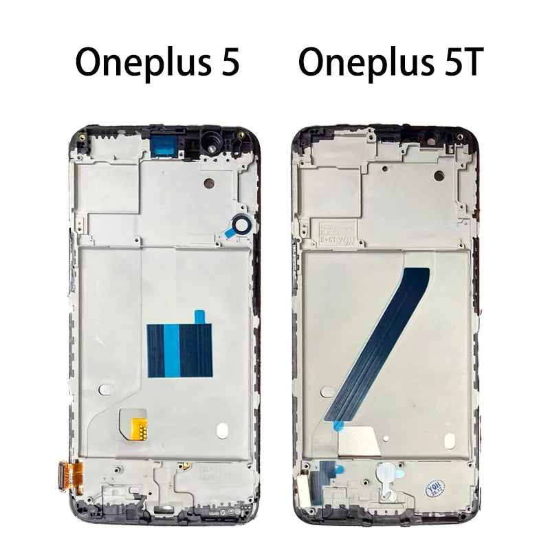 TFT Quality For OnePlus 5 1+5 LCD A5000  Display Touch Screen Digitizer For One Plus 5T 1+5T LCD A5010 Display With Frame  OnePlus phone repair parts