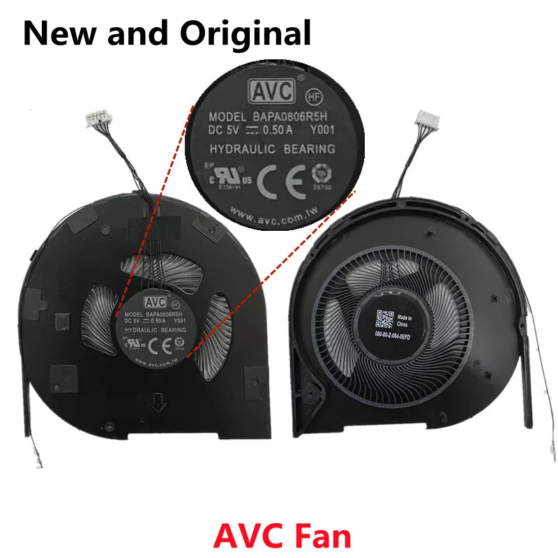Original CPU Cooling Fan Cooler For Lenovo Thinkpad T490 T14 T495 P14S P43S Laptop ND75C33-18F16 BATA0806R5HY001 Lenovo laptop repair parts