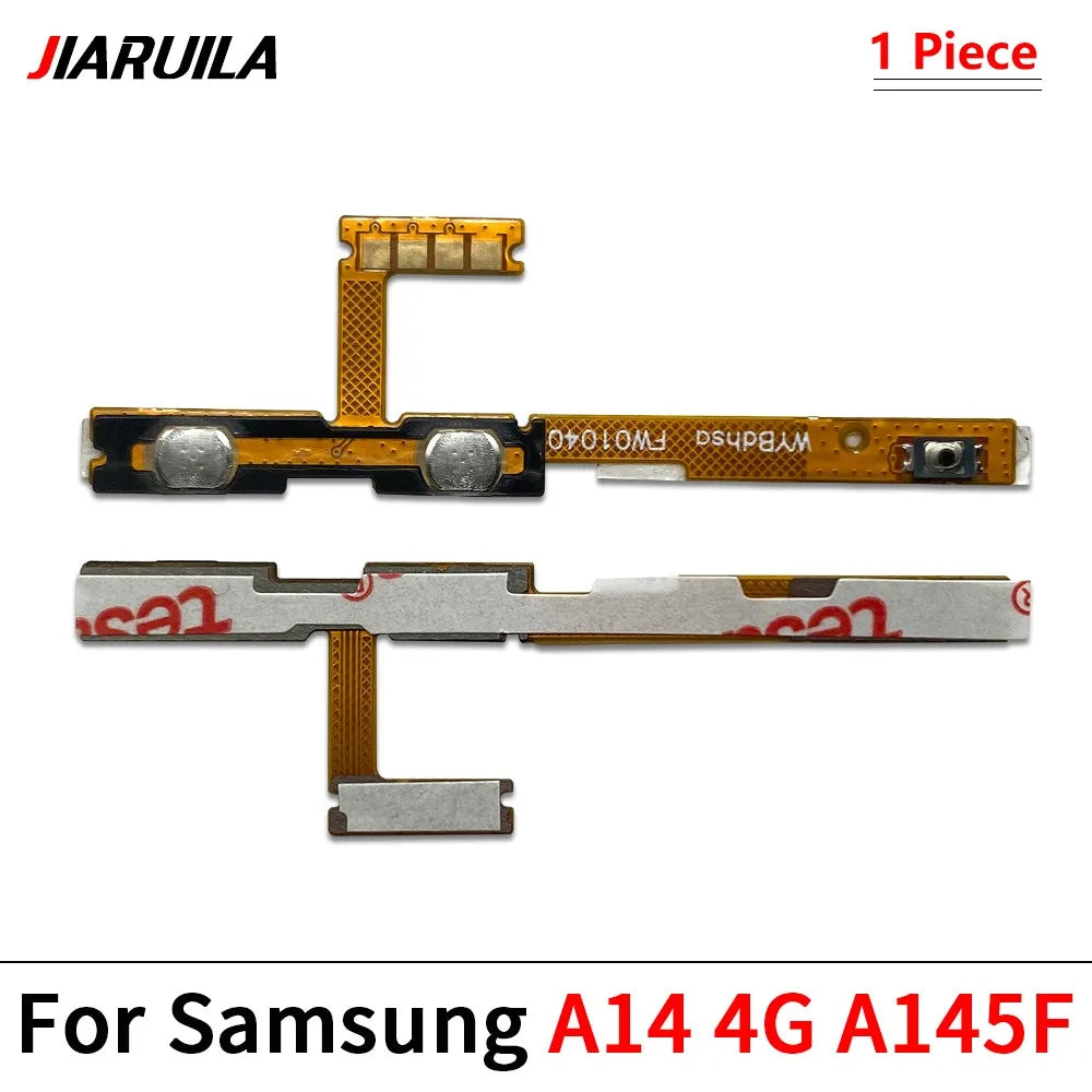 10Pcs, Power On Off Volume Side Button Flex Cable For Samsung A13 A23 A33 A73 A53 A14 A24 A34 A54 A15 A35 A55 A04 A05 A05 4G 5G Samsung phone repair parts