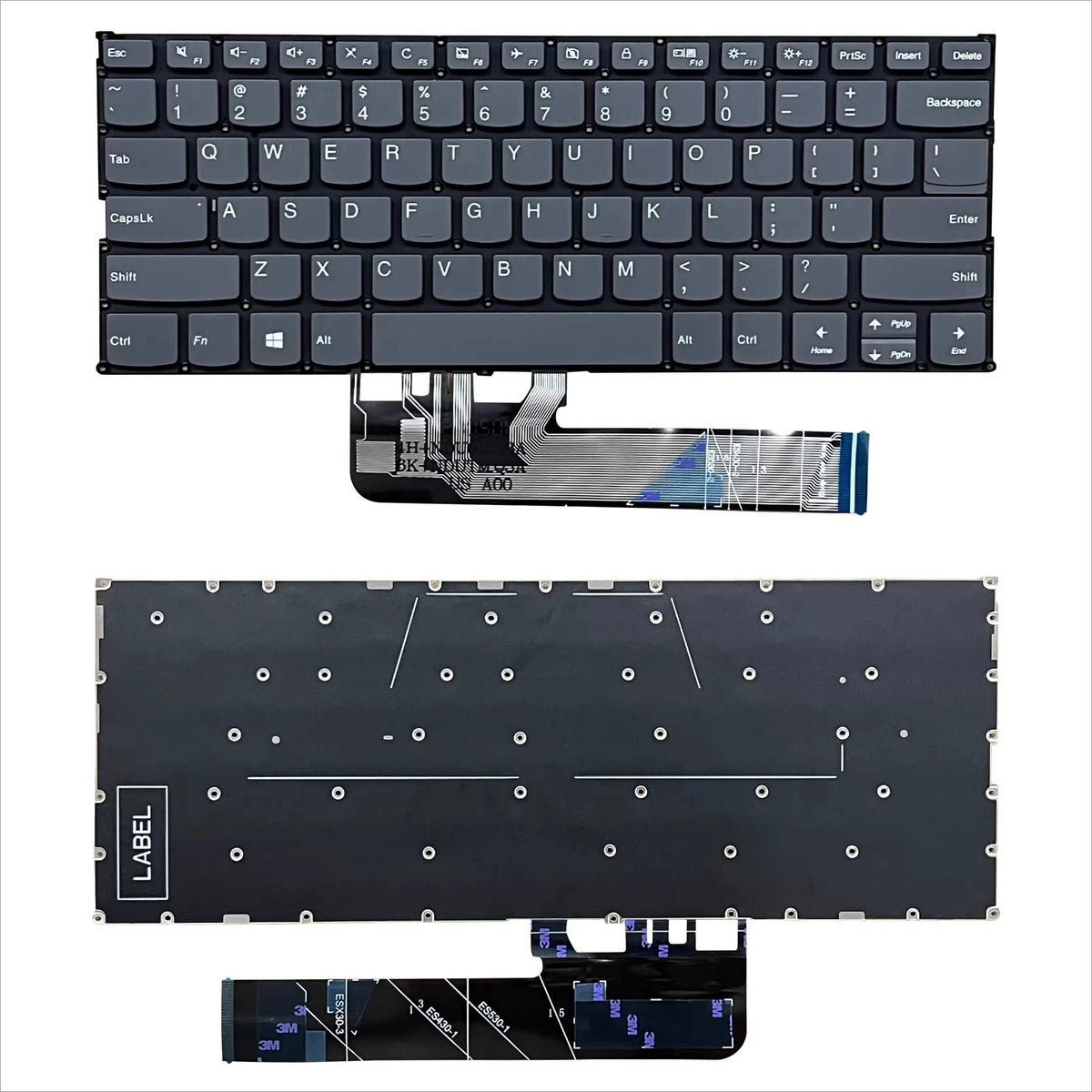 Upper case keyboard for Lenovo Yoga C740-14 C740-14IML   topcase palmrest C shell keyboard cover touchpad assembly Lenovo laptop repair parts