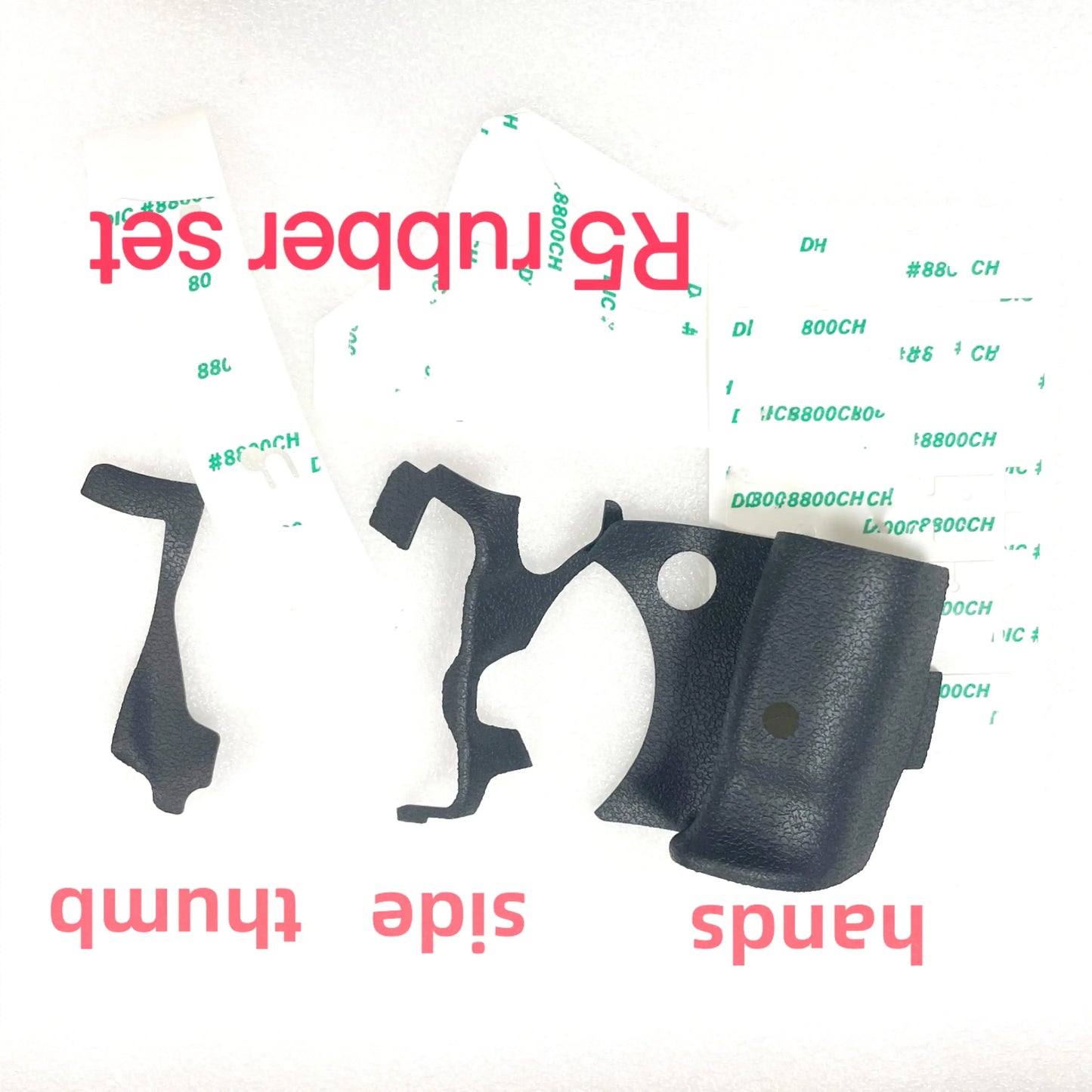 New EOS R5 Camera Body Rubber Set for Canon EOS R5 r5 Hands Grip Side Left Thumb Rubber Group Repair Parts  Digital Camera repair parts