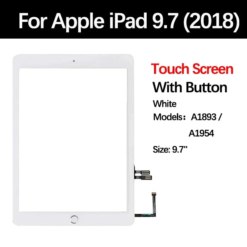 LCD Touch Screen For Apple iPad 6 6th Gen A1954 A1893 iPad 9.7 2018 Assembly Digitizer Front Glass Display Panel Replacement  iPad repair parts