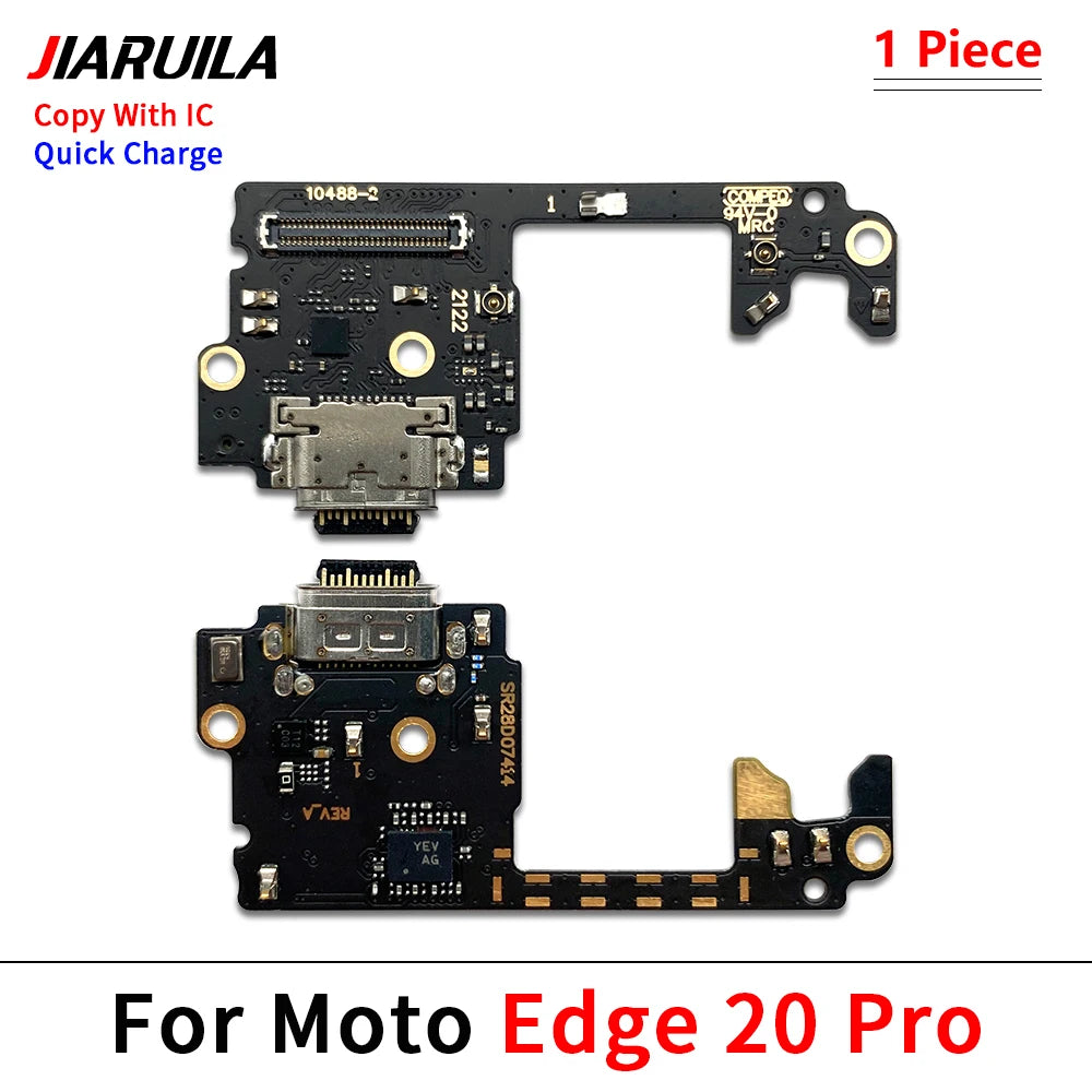 For Motorola Moto Edge 20 Lite S 40 30 50 Neo Fusion Ultra Pro Plus USB Charging Port Dock Charger Connector Board Flex Cable Motorola phone repair parts