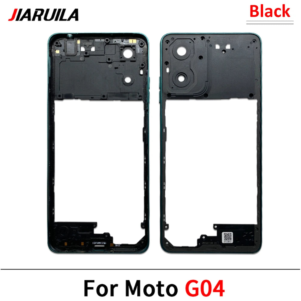 New Middle Frame For Motorola Moto G04 G14 G24 G34 G54 G84 Door Housing Bezel Repair Parts Motorola phone repair parts