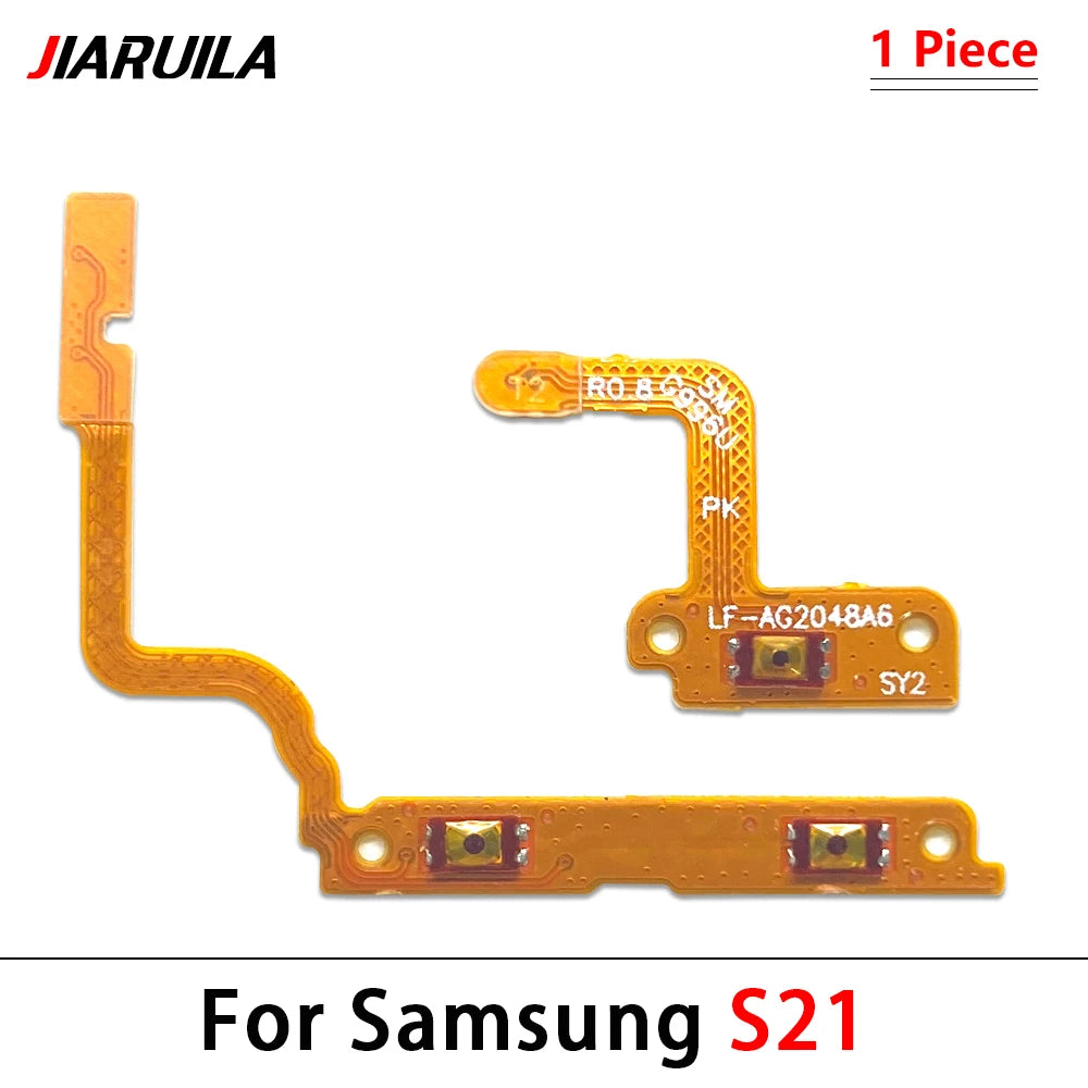 10Pcs, Volume Button Power Switch On Off Button Flex Cable For Samsung S20 S21 S22 S23 S24 Plus Ultra Fe Samsung phone repair parts