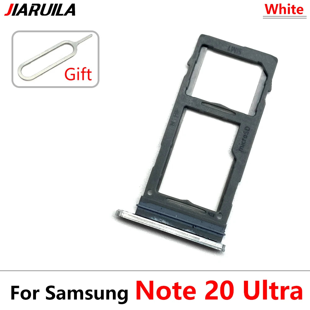 New Sim Card Tray Reader Socket Slot Holder For Samsung Note 10 Plus Lite / Note 20 Ultra Dual SIM Replacement Part Samsung phone repair parts