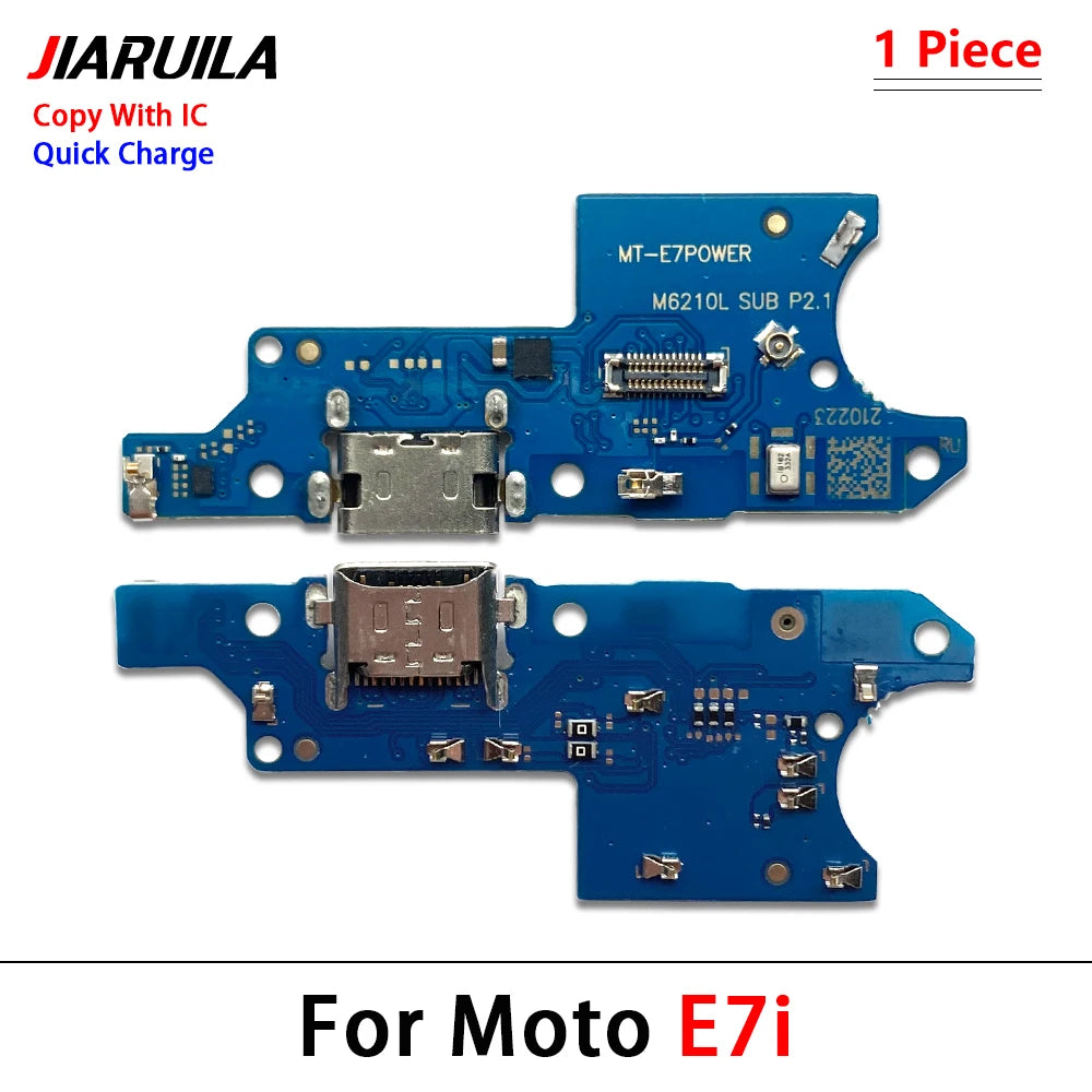 USB Charging Board Port Dock Charger Connector Flex Cable For Moto E6i E7i E22i E32 G24 Power G04 G14 G54 G64 G84 G42 G62 5G Motorola phone repair parts