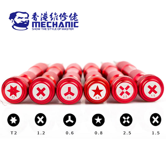 MECHANIC MAX8 High-precision Screwdriver Aluminum Alloy 3D Screwdriver for Mobile Phone Repair and Disassembly Screwdriver Tool Professional Repair Tools