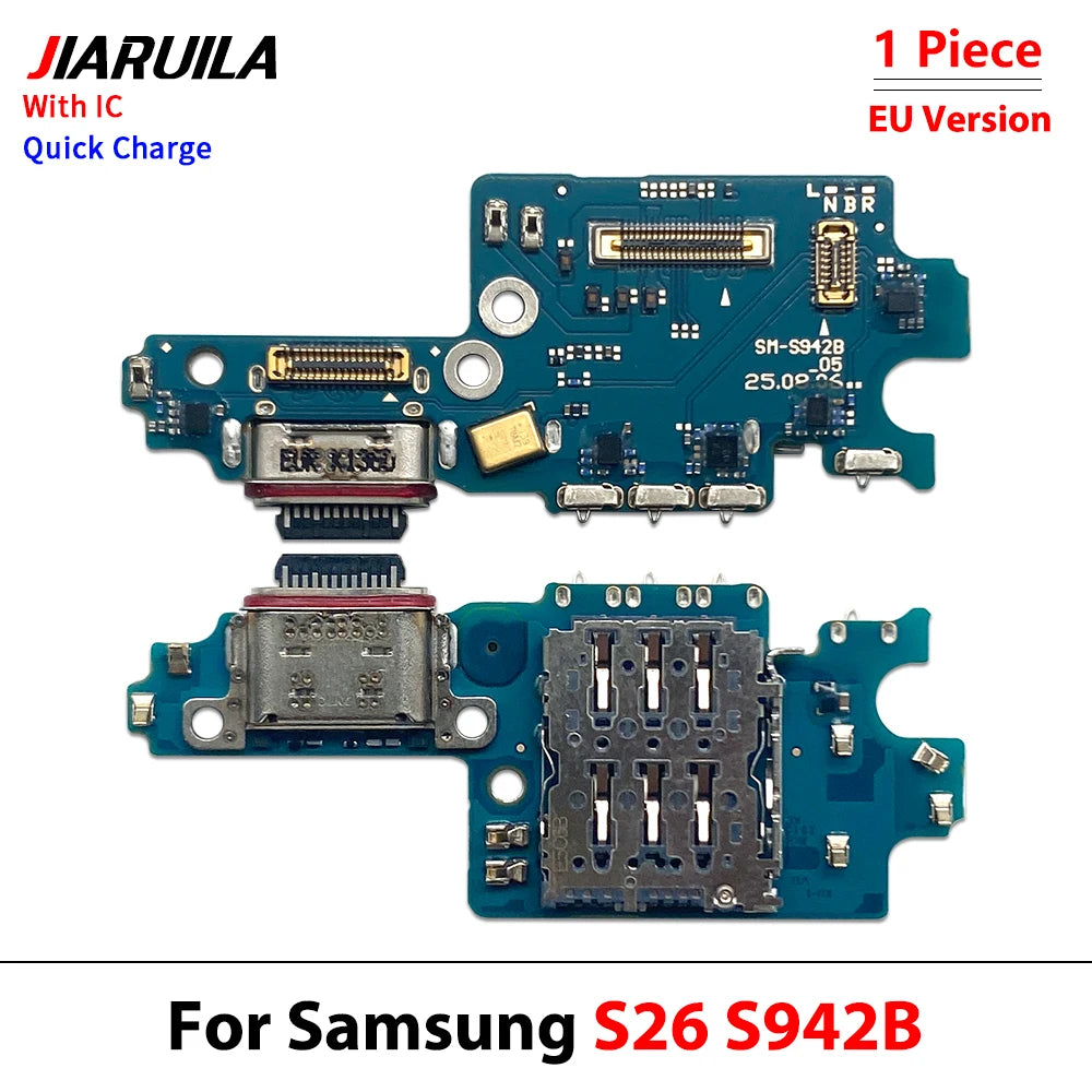 USB Charger Charging Dock Port Connector Flex Cable For Samsung S23 S24 S25 S26 Plus Ultra Fe Edge 5G S931B S936B S938B S928B Samsung phone repair parts