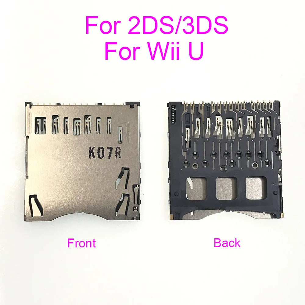 1PC For 3DS SD Game Card Reader Slot Tray Socket Board Connector For 2DS 3DS Console Accessories Replacement Game console repair parts